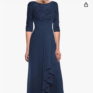 NWOT** navy blue bodice beautiful formal size 18W